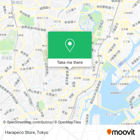 Harapeco Store map