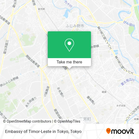 Embassy of Timor-Leste in Tokyo map