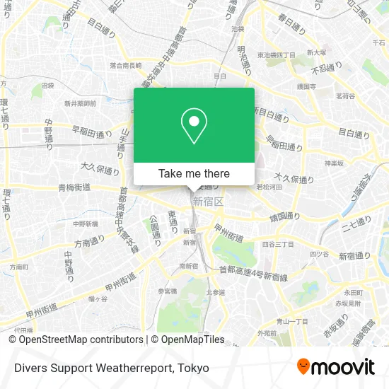 Divers Support Weatherreport map