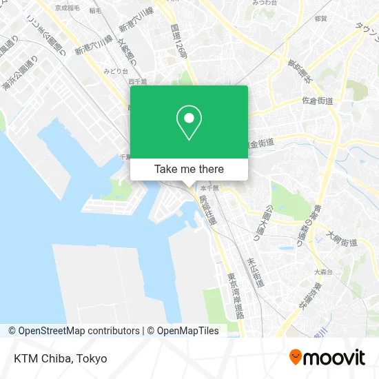 KTM Chiba map