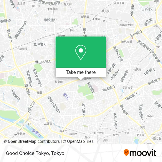 Good Choice Tokyo map