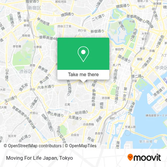 Moving For Life Japan map