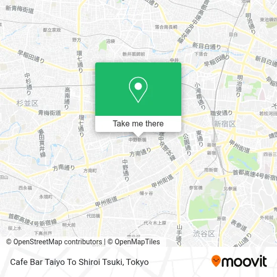 Cafe Bar Taiyo To Shiroi Tsuki map