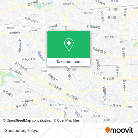 Sunsource map