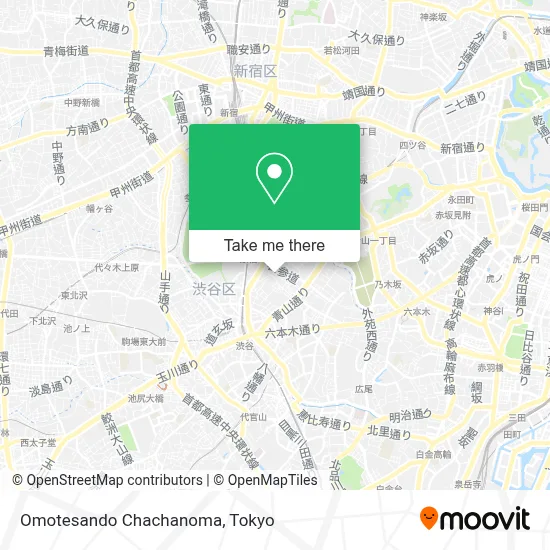 Omotesando Chachanoma map