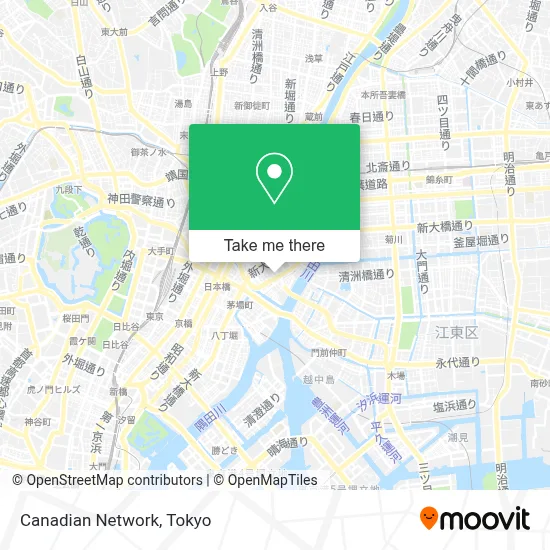 Canadian Network map