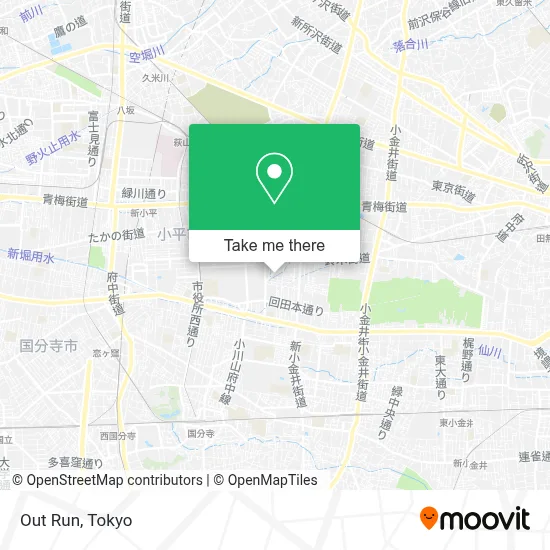 Out Run map