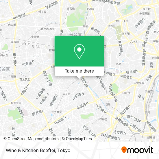 Wine & Kitchen Beeftei map