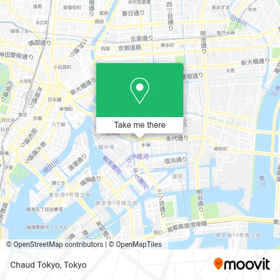 Chaud Tokyo map