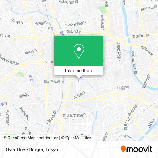 Over Drive Burger map