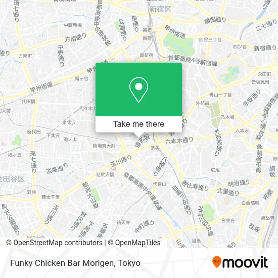 Funky Chicken Bar Morigen map