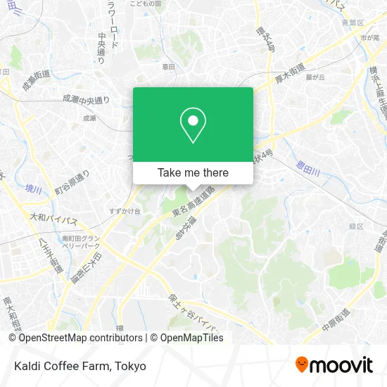 Kaldi Coffee Farm map