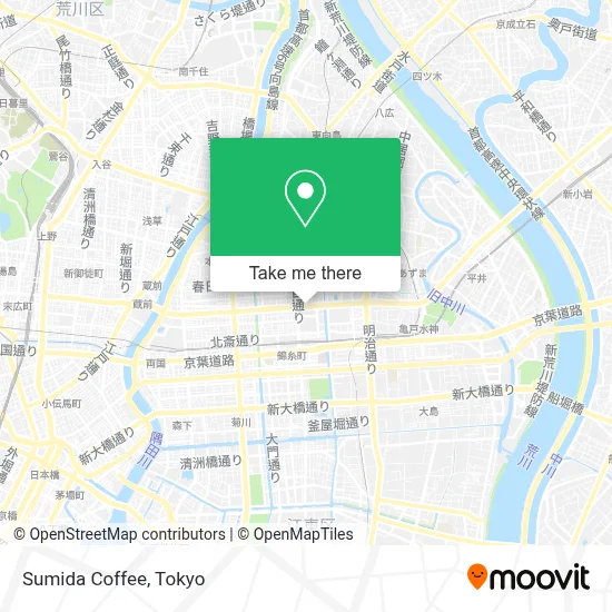 Sumida Coffee map