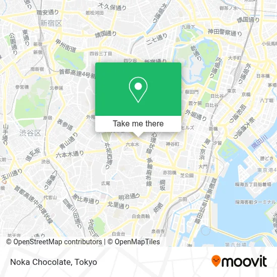 Noka Chocolate map