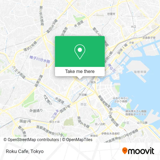 Roku Cafe map