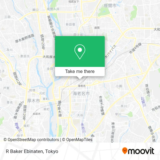 R Baker Ebinaten map