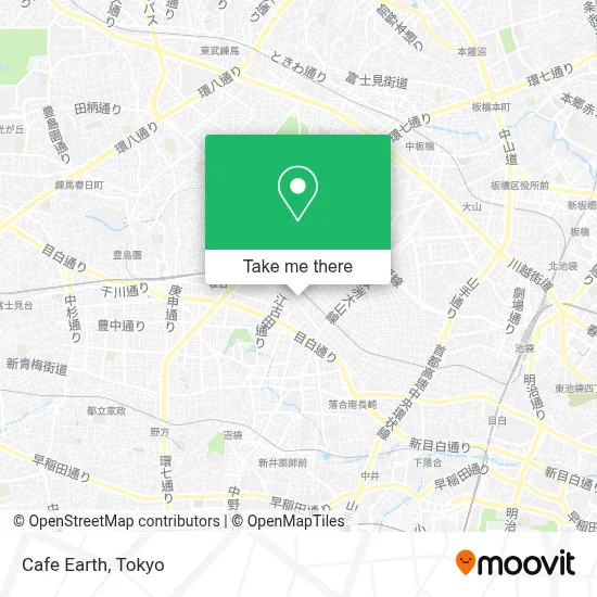 Cafe Earth map