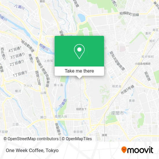 One Week Coffee map