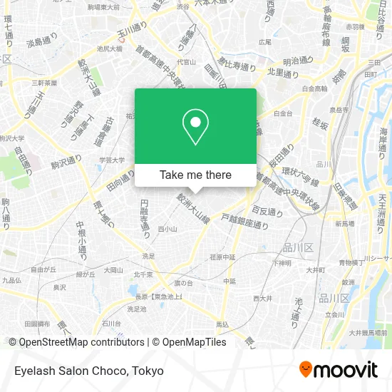 Eyelash Salon Choco map