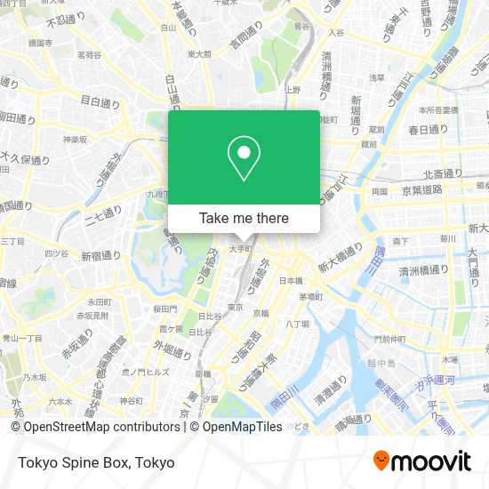 Tokyo Spine Box map
