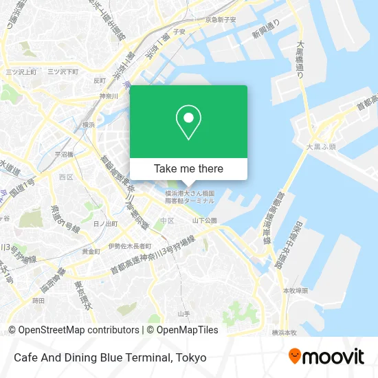 Cafe And Dining Blue Terminal map