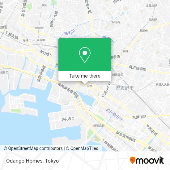 Odango Homes map