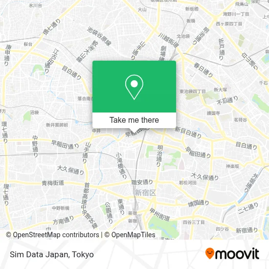 Sim Data Japan map