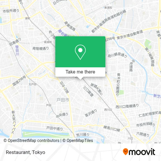 Restaurant map