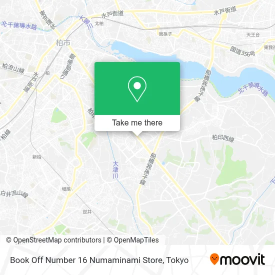 Book Off Number 16 Numaminami Store map