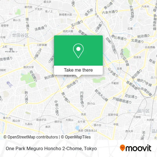 One Park Meguro Honcho 2-Chome map