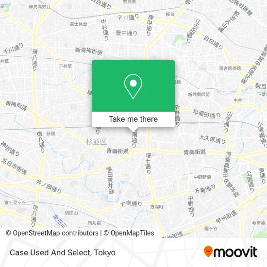 Case Used And Select map