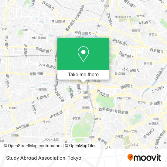 Study Abroad Association map