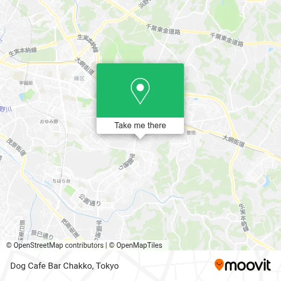 Dog Cafe Bar Chakko map