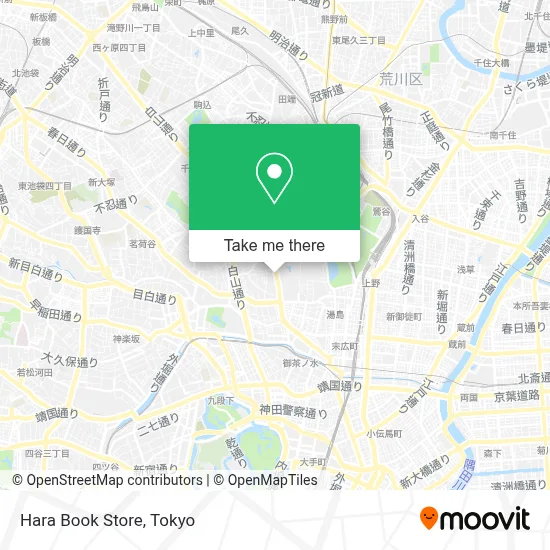 Hara Book Store map