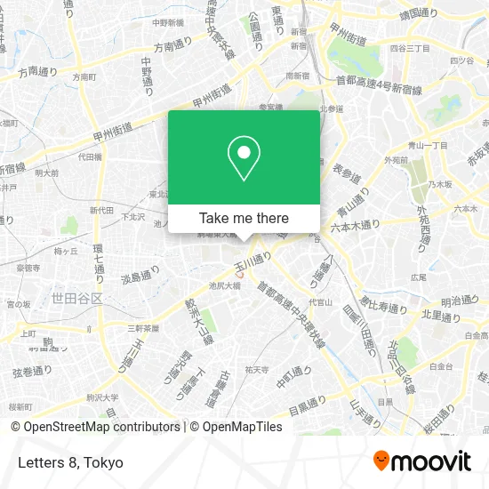 Letters 8 map