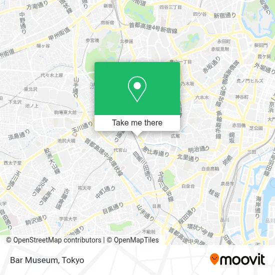 Bar Museum map