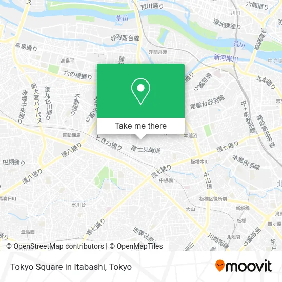 Tokyo Square in Itabashi map