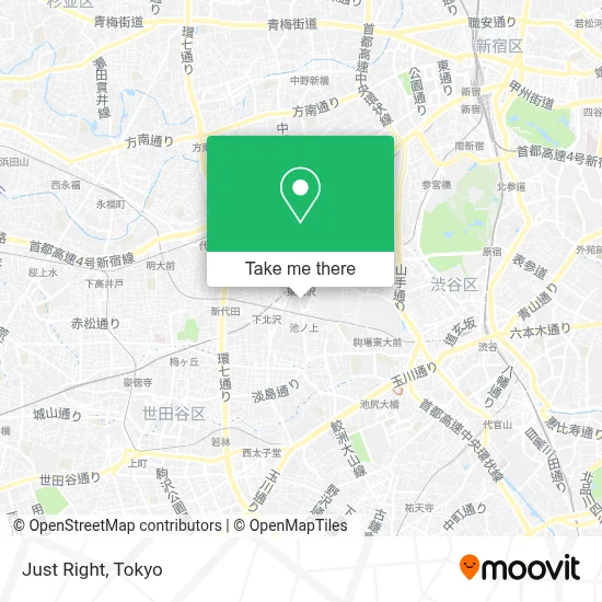 Just Right map