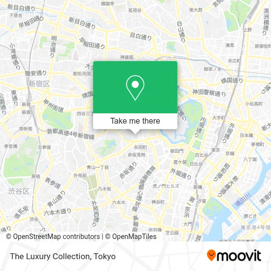 The Luxury Collection map