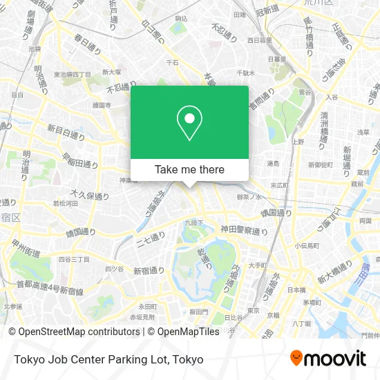 Tokyo Job Center Parking Lot map