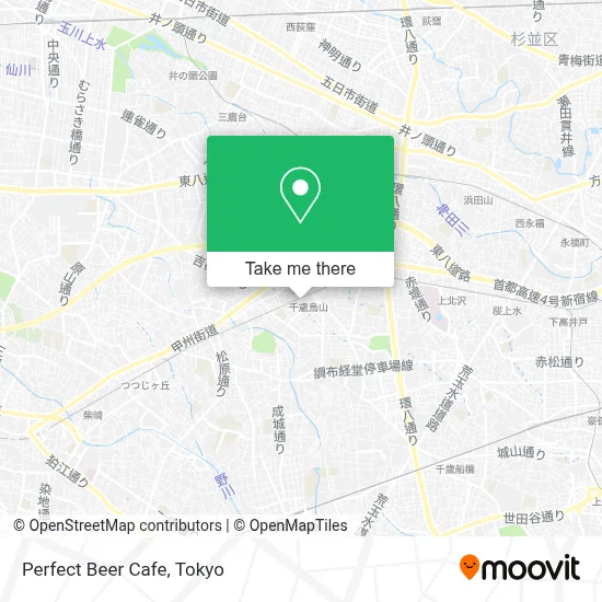 Perfect Beer Cafe map