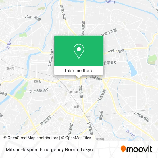 Mitsui Hospital Emergency Room map