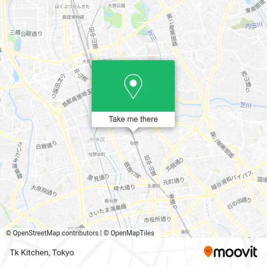Tk Kitchen map