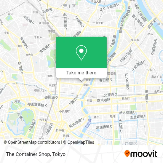 The Container Shop map