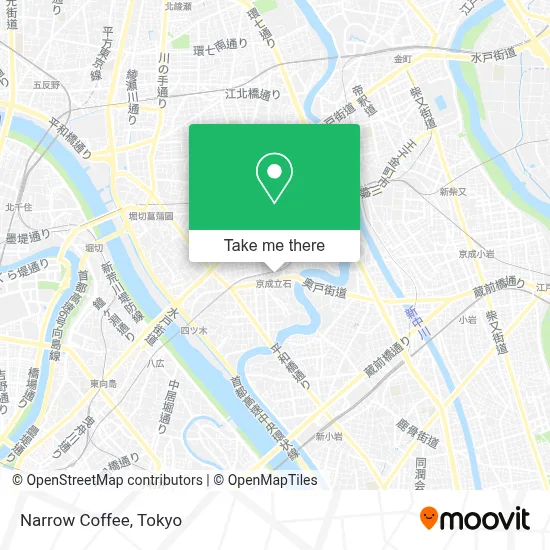 Narrow Coffee map