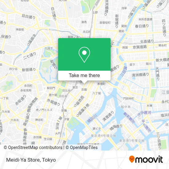 Meidi-Ya Store map