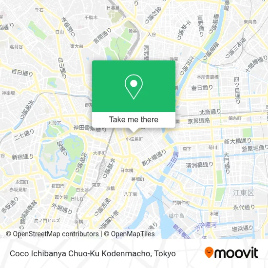 Coco Ichibanya Chuo-Ku Kodenmacho map