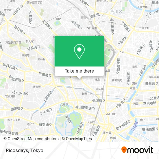 Ricosdays map