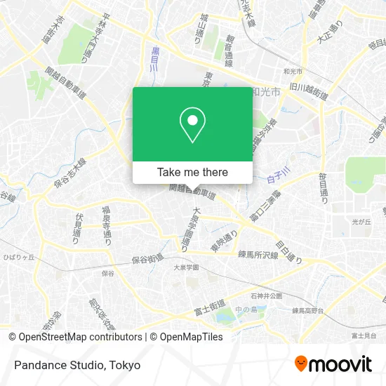 Pandance Studio map