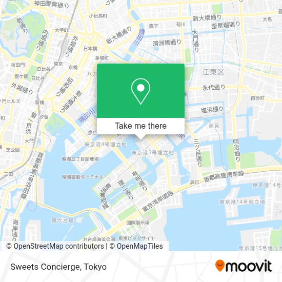 Sweets Concierge map